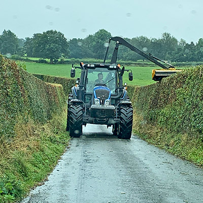 Hedge Cutter tractor